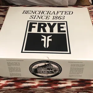 FRYE Jayden Button Tall Knee High Black Leather Campus Equestrian Riding Boots Western Cowboy-Size 7 Comes with box thumbnail 3