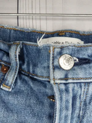 Abercrombie & Fitch High-Riseb The 4" Mom Denim Distressed Cutoff Shorts thumbnail 3