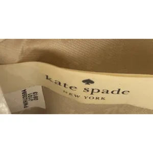 Kate Spade Bow Zip Around Wallet Blush Pink Hatched Leather Clutch Gold Tone thumbnail 12