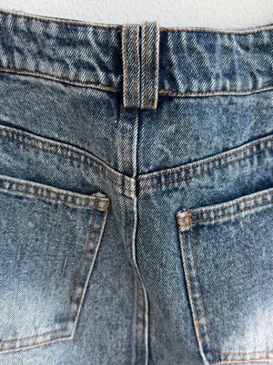 Le Lis Collection Denim Mini Skirt XS Blue Wash Cotton Y2K Casual thumbnail 8