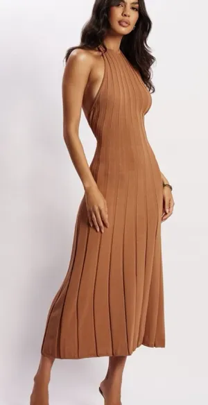 Meshki Adrienne Halter Neck Midi Dress thumbnail 1