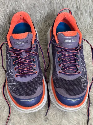 Hoka One One Purple/Orange Women's Running Shoes Size US W 9.5 thumbnail 12