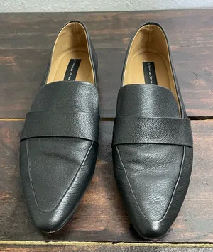 Steve Madden Hollie Pointed Toe Loafer Flats Size 7.5 Black Career Wear Office thumbnail 1