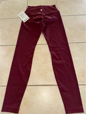 Lululemon Align High-Rise 28” Red Merlot Size 6 NWT thumbnail 2
