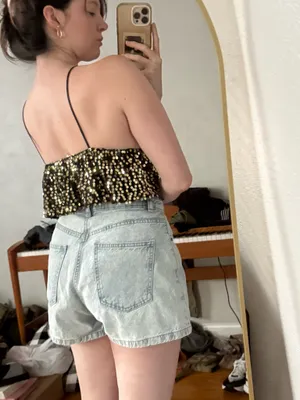 Black and gold sequin tank top thumbnail 3