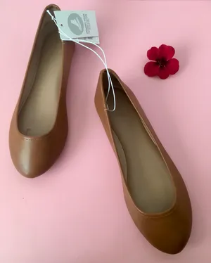 Ballet Flats, Size 6 1/2W Brown thumbnail 2