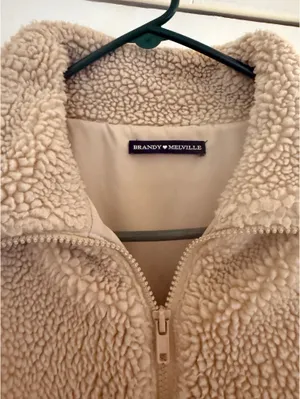 Brandy Melville Sherpa Zip-Up Jacket thumbnail 2