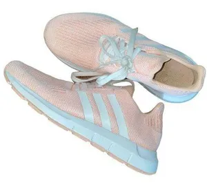 Adidas Swift Three Stripes Running Shoes Barbie Pink with White Sole sz 6.5 thumbnail 1
