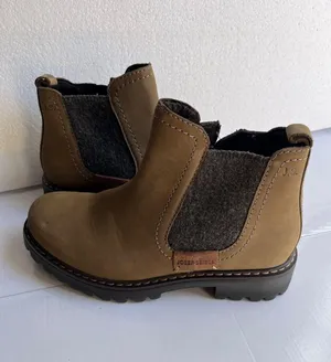 Josef Seibel Tan Chelsea Boots with Gray Panels thumbnail 1