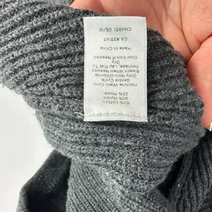 Talbots‎ Cardigan Sweater Womens Small Petite Gray Open Front Ribbed Knit Dolman thumbnail 4