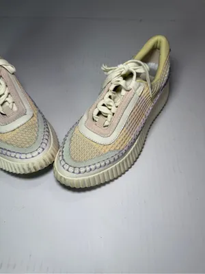 Dolce Vita Cream Sneakers with Pastel Yellow and Lavender Accents thumbnail 7