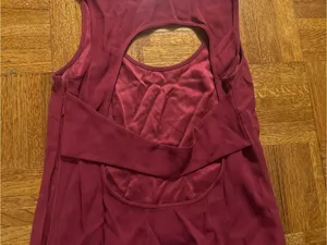 Rachel Zoe Burgundy Sleeveless Maxi Dress with Side Slit thumbnail 4