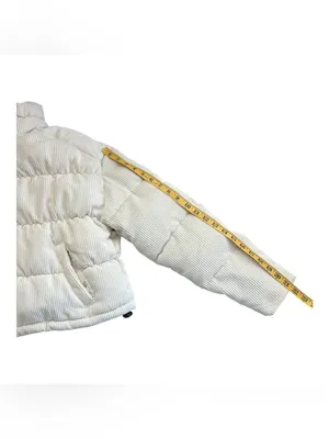 Hollister Cream Corduroy Puffer Jacket thumbnail 5