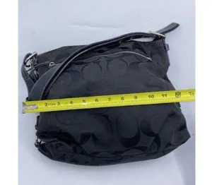 Coach Medium Tote Msrp Black Gray Jacquard Fabric thumbnail 4
