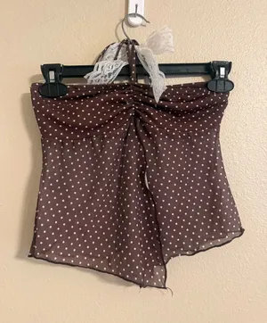 See you Monday halter tie top thumbnail 1