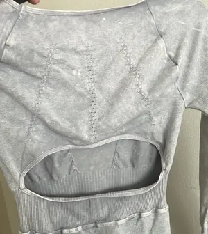 Free People Movement New Good Karma Onesie Ice Grey size XS/S thumbnail 8