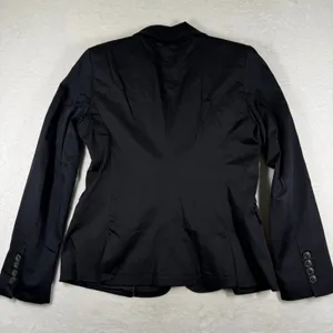 MNG Suit Mango Womens Black Two Button Tailored Blazer Jacket Size 12 568904 thumbnail 13
