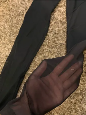Victoria’s Secret PINK Ultimate Black Mesh Leggings – Size XS thumbnail 3
