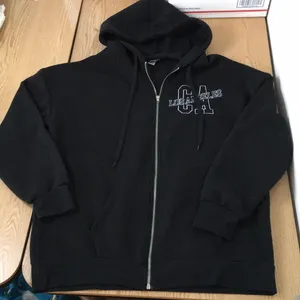 Womens Rue 21 Los Angeles California Zip Up Sweatshirt Hoodie Black Size Large thumbnail 1