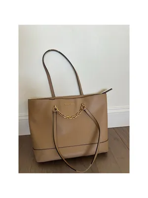 Michael Kors Tan Leather Jet Set Chain Tote Bag thumbnail 2