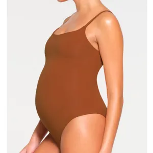 🆕 Skims | Fits Everybody Bodysuit Brief Maternity Small Bronze thumbnail 2
