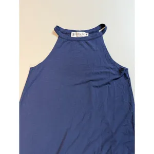 Fighting Eel Maxi Tank Dress‎ Gray Blue Buttery Soft Hawaiian Resortwear thumbnail 6