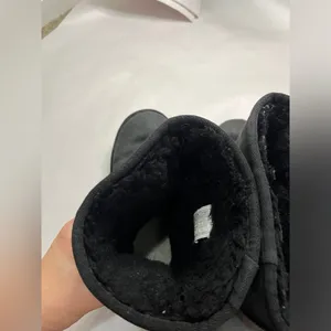 UGG Essential Short Leather Boot Sz 10 Black Water Resistant thumbnail 8