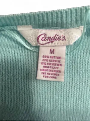 Candie's mint sweater with small thumbnail 2