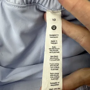 Lululemon Hotty Hot Skirt Skort High Rise Pastel Blue Athletic Women's 10 Tall thumbnail 7