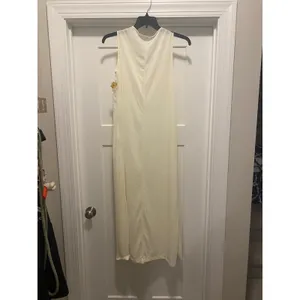 New Vintage 80's Long Lightweight Sleeveless Nightgown House Lingerie Coquette thumbnail 5