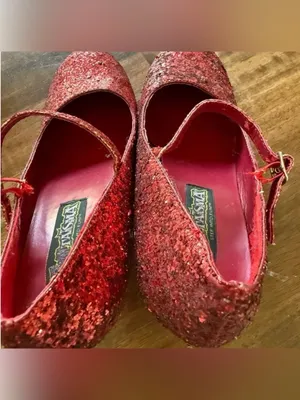 Ruby Red Heels Mary Jane Size 10 Glitter Dorothy Costume Shoes thumbnail 4