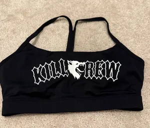 Kill Crew Black and White Athletic Bra thumbnail 1