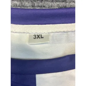 Purple‎ White Striped Colorblock Long Sleeve Crewneck Top Oversized Womens 3XL thumbnail 7