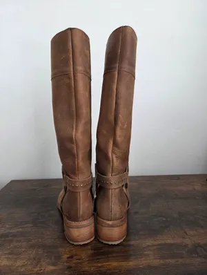 NEW Giorgia Galassi Tall Riding Boots Harness Leather Boho Equestrian Hippie 12 thumbnail 11