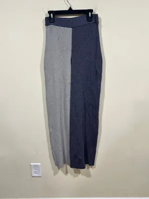 STAUD Milton Colour-block Ribbed-knit pants size XS trousers EUC grey thumbnail 2