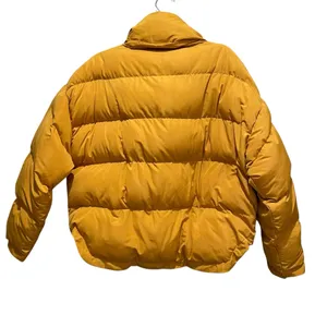 Kendall Kylie Puffer Jacket Mustard Yellow Women Size Medium Large thumbnail 7