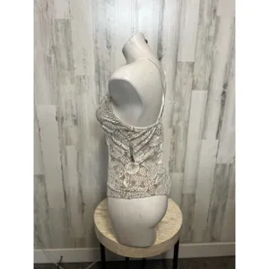Windsor white nude laced bodysuit thumbnail 2