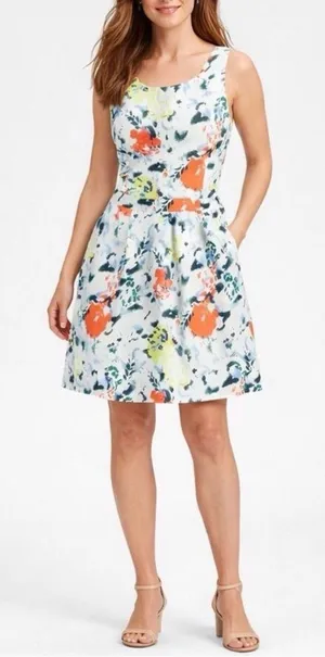 Gap Sara Floral Sleeveless Dress Size 8 thumbnail 1