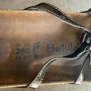 Betula By Birkenstock Metallic Strappy Sandals Size 9 thumbnail 5