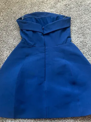 Oh Polly Strapless Navy Blue Mini Dress thumbnail 5