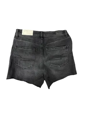 (C9) American Eagle High Rise ’90s Boyfriend Denim Shorts Black 8 Distressed thumbnail 5