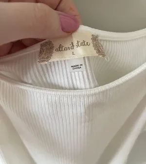 Altar'd State White Puff Sleeve Bodysuit thumbnail 4