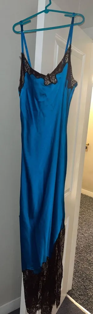 Contrast Lace Midi Dress thumbnail 1