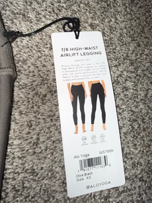 Alo Yoga 7/8 High-Waist Airlift Legging in Olive Brach thumbnail 3