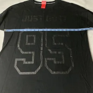 Nike Sportswear Just Do‎ It 95 Graphic 3/4 Sleeve T-Shirt Black Women Large thumbnail 4