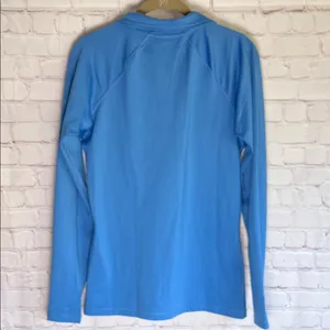 Nike Women's Sky Blue Long Sleeve‎ Athletic Sweatshirt Woman’s Size Large thumbnail 3