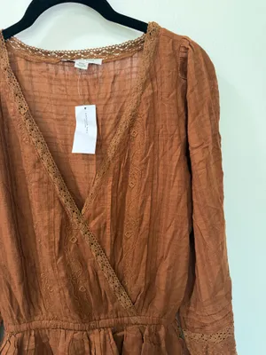 Nwt American Eagle Bohemian Tiered Western Dress thumbnail 8