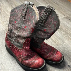Ariat Red and Gray Cowboy Boots thumbnail 6
