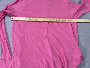 We The Free Long Sleeve T-Shirt Size Small Pink Cotton Distressed thumbnail 5