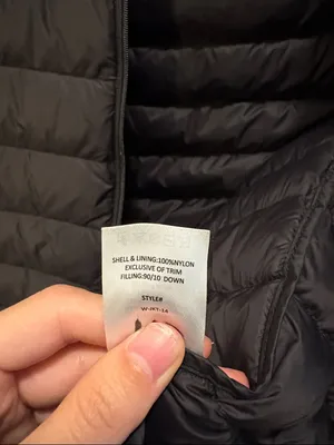 Quince Black Lightweight Down Long Puffer Jacket Hooded Full Zip sz S Women's thumbnail 6